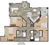 Three bedroom floor plan